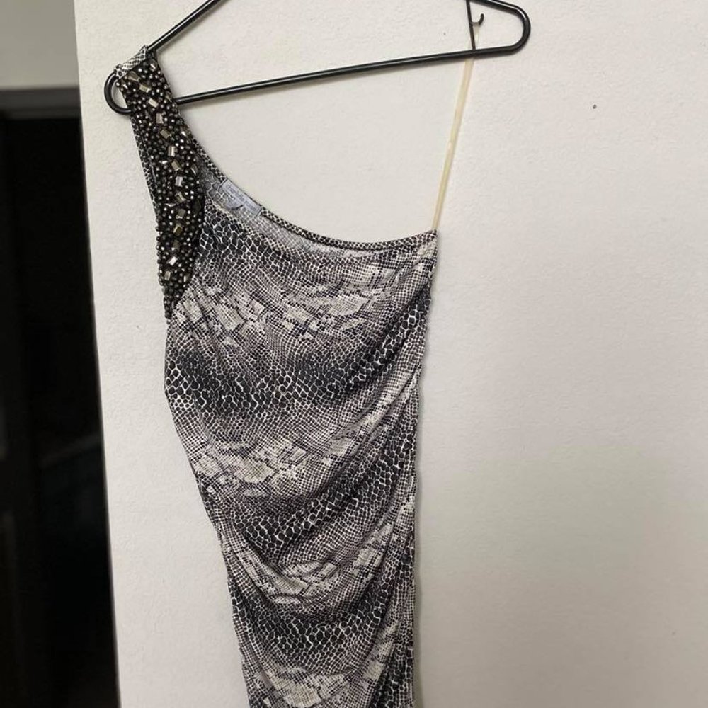 Unique Black and White Party Dress